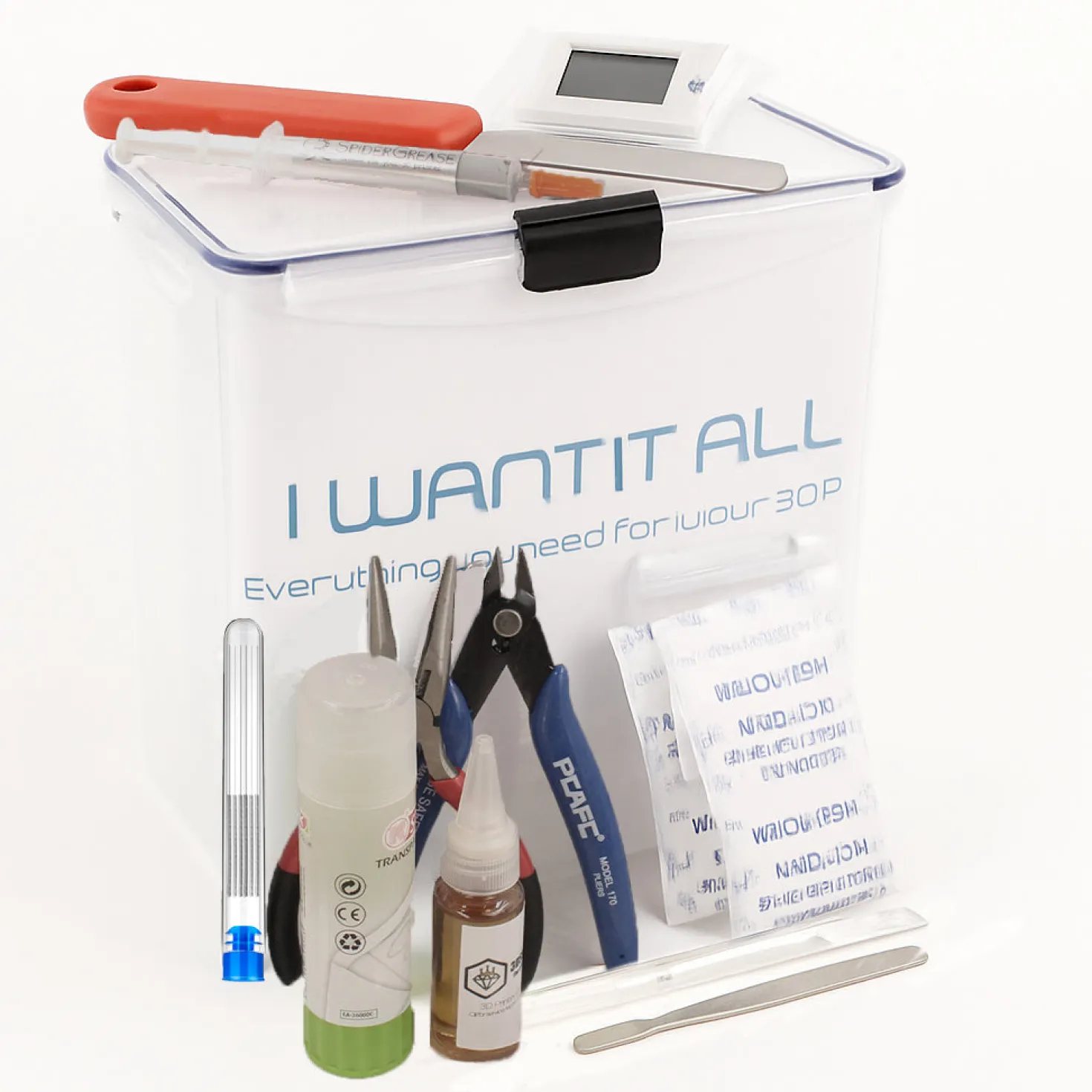 3DSUPREME - 'I Want It All Vol. 2' Tilbehørs Bundle til din 3D Printer