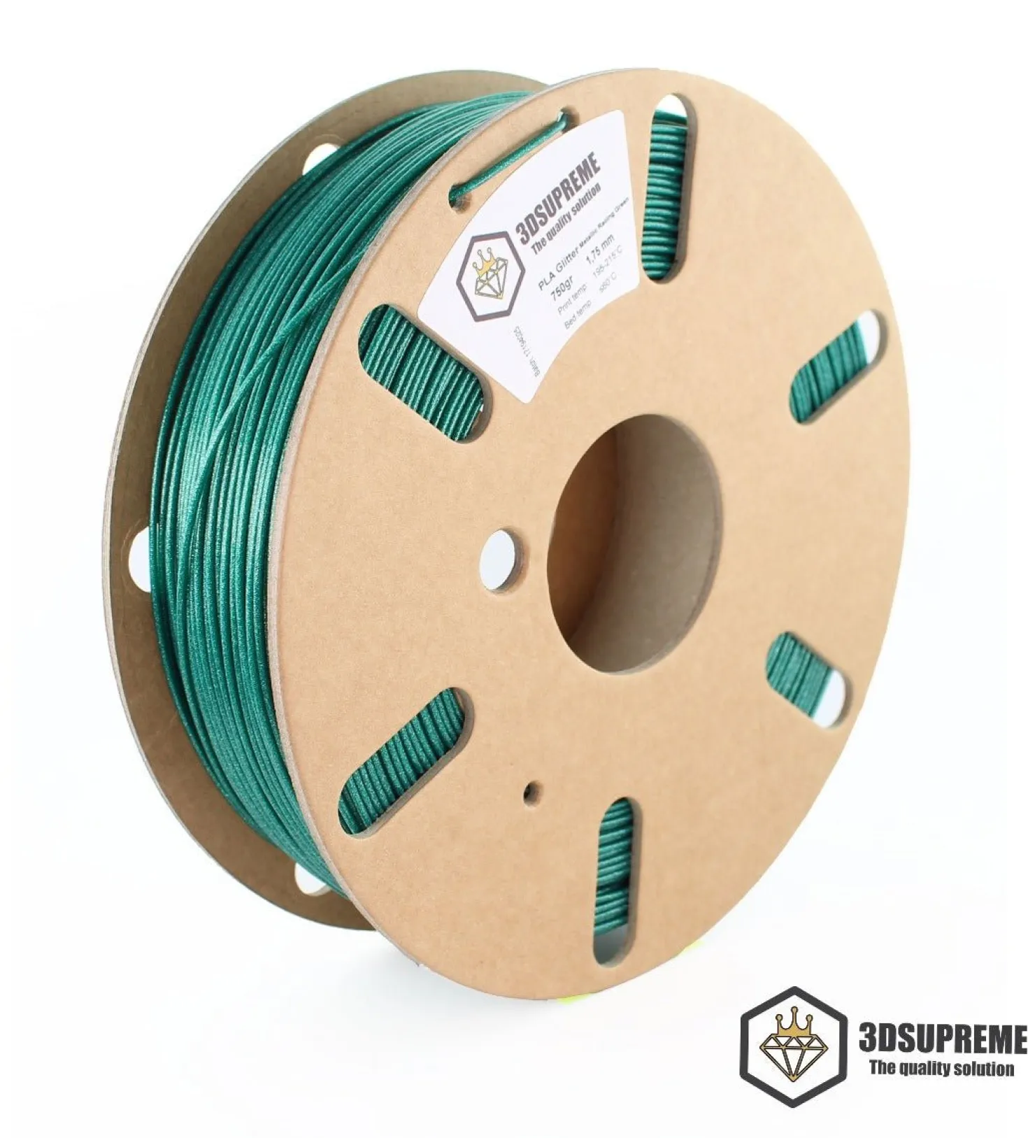 3DSUPREME - PLA PRO - Metallic Racing Green - 2.85mm - 750g