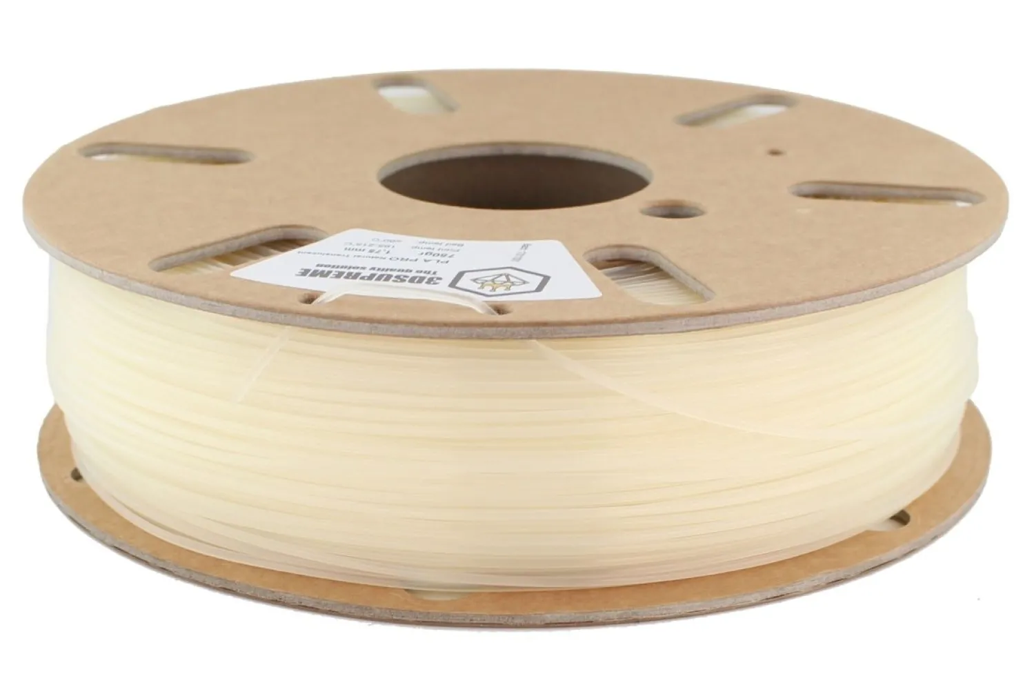 3DSUPREME - PLA PRO - Natural Translucent - 2.85mm - 750g