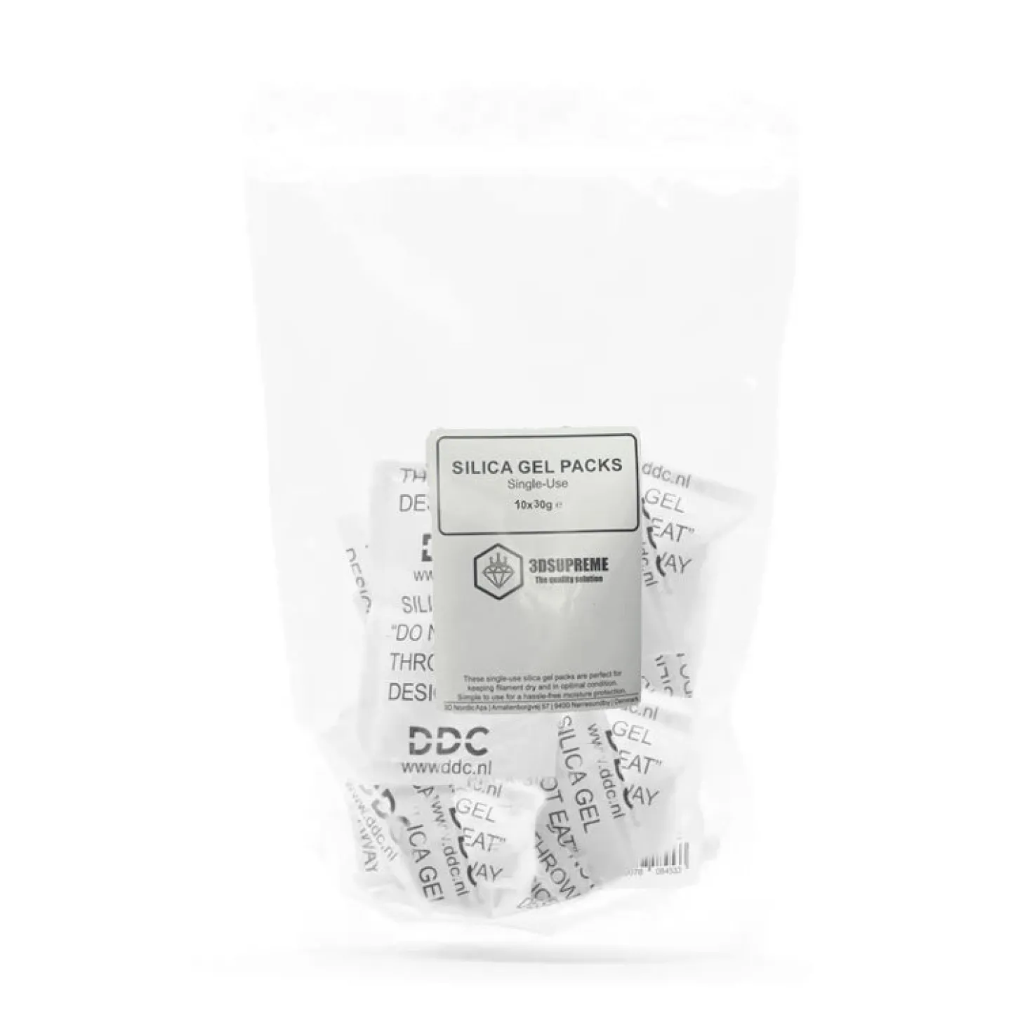 3DSUPREME - Silica Gel Packs - 10x30g - Single Use