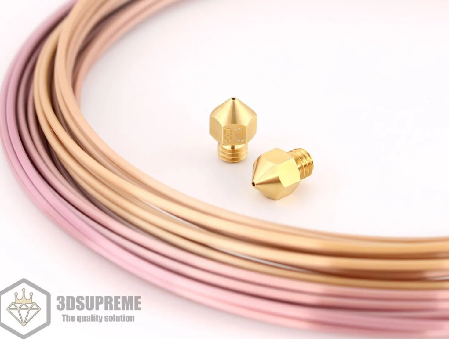 3DSUPREME - TripleFlow MK8 Brass Nozzle - 1.75mm - Ex. Ender-3/5/CR-10 (Pick a Size)