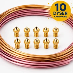 3DSUPREME - V6 - Nozzle - Brass - 0.4mm - 10pcs