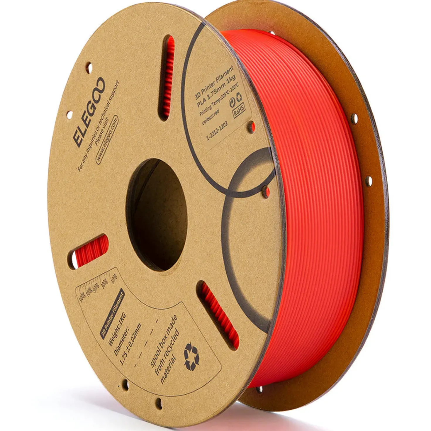 ELEGOO - PLA - Red - 1.75mm - 1kg