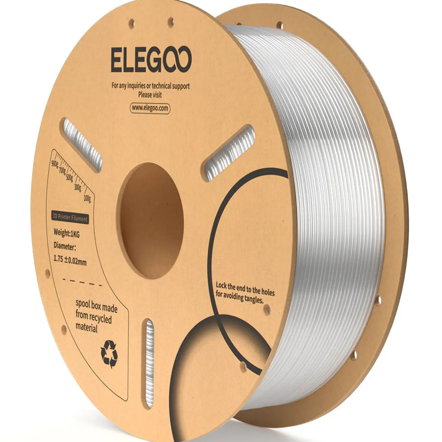 ELEGOO - PLA - Translucent - 1.75mm - 1kg