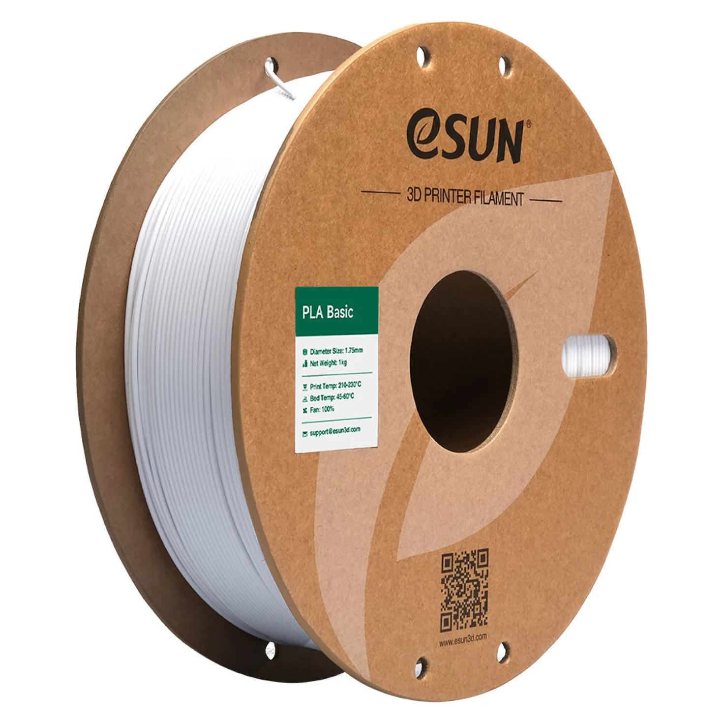 eSUN - PLA Basic - Cold White - 1.75mm - 1kg