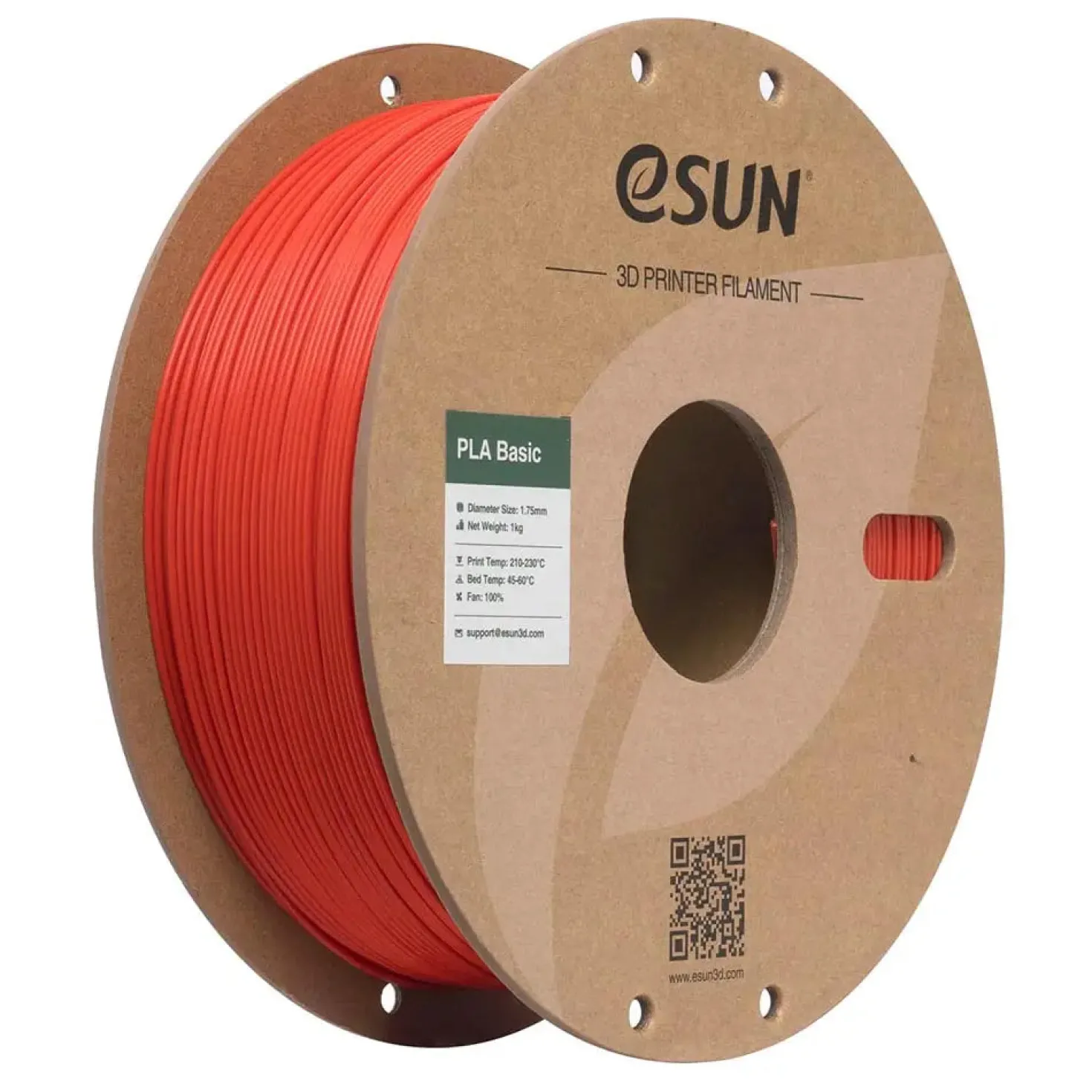 eSUN - PLA-Basic - Red - 1.75mm - 1kg