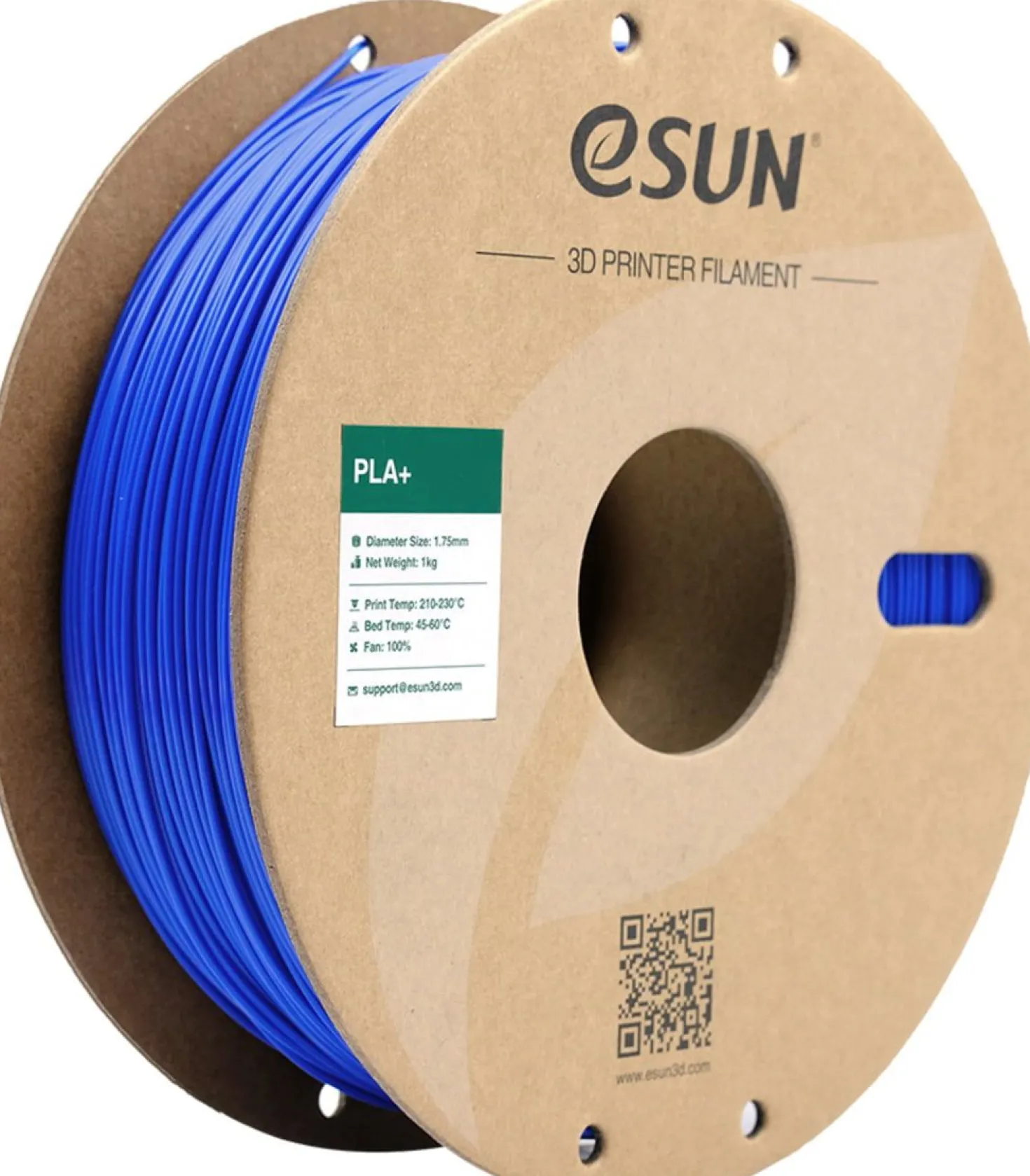 eSUN - PLA+ - Blue - 1.75mm - 1kg (Pap spole)