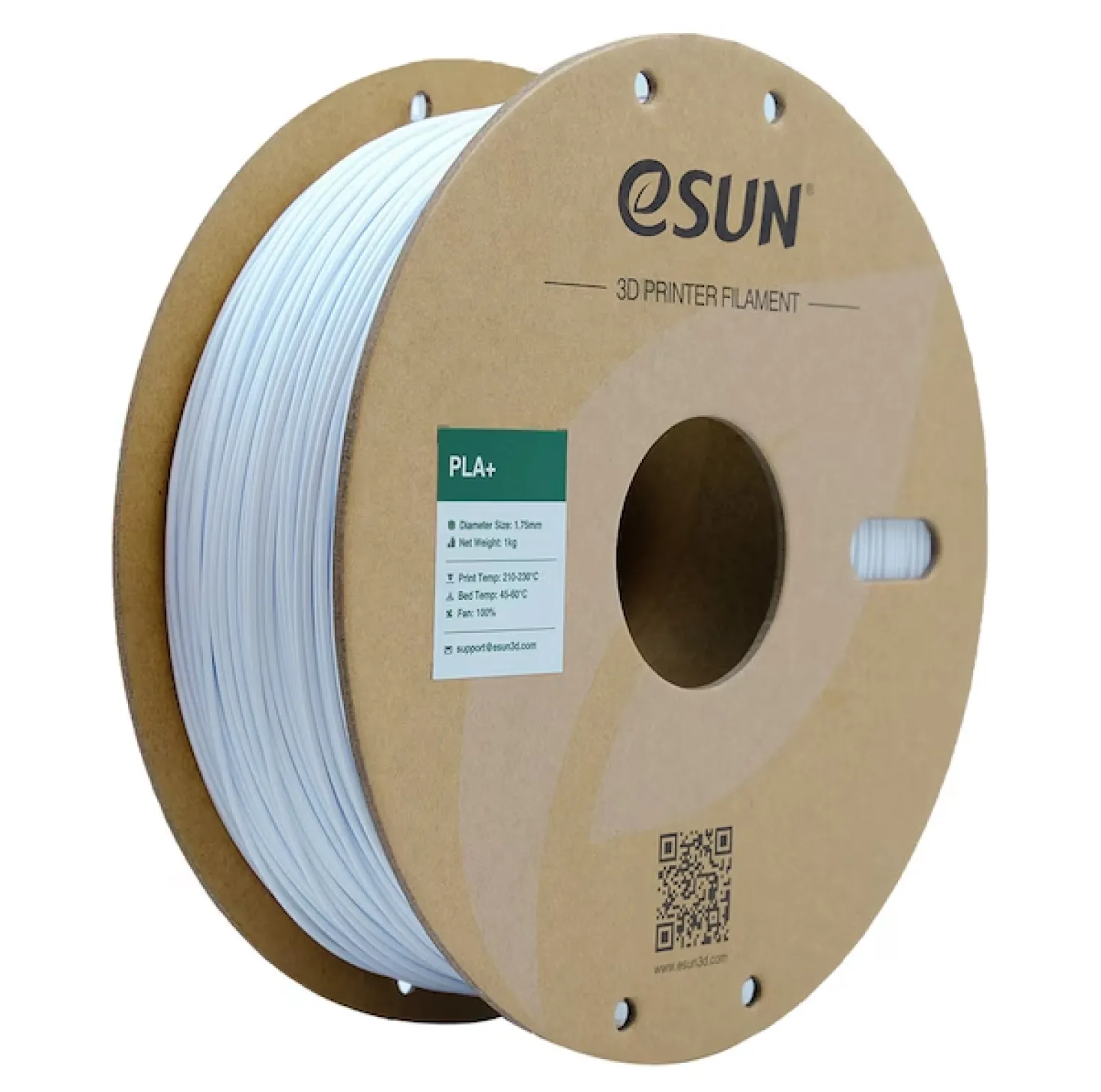 eSUN - PLA+ - Cold White - 1.75mm - 1 kg