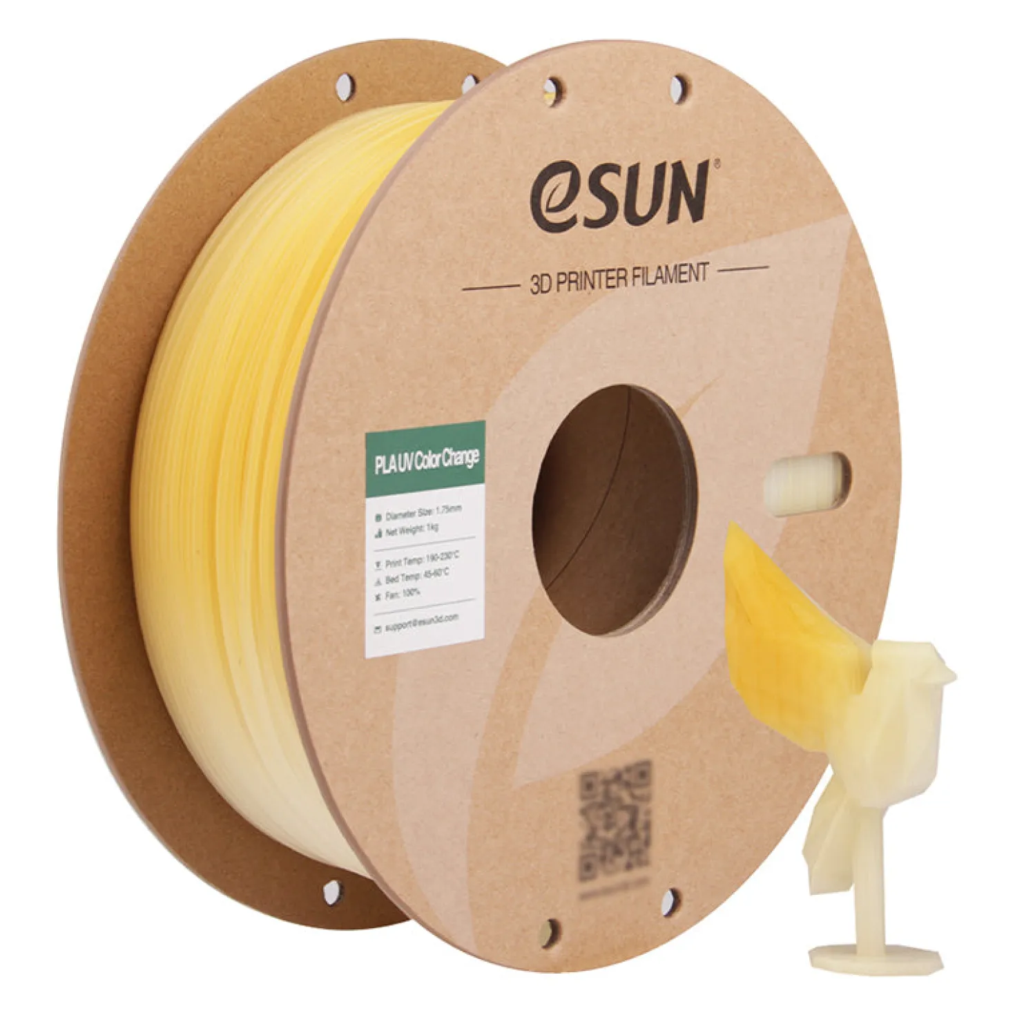 eSUN - PLA UV Color Change - Yellow - 1.75mm - 1kg