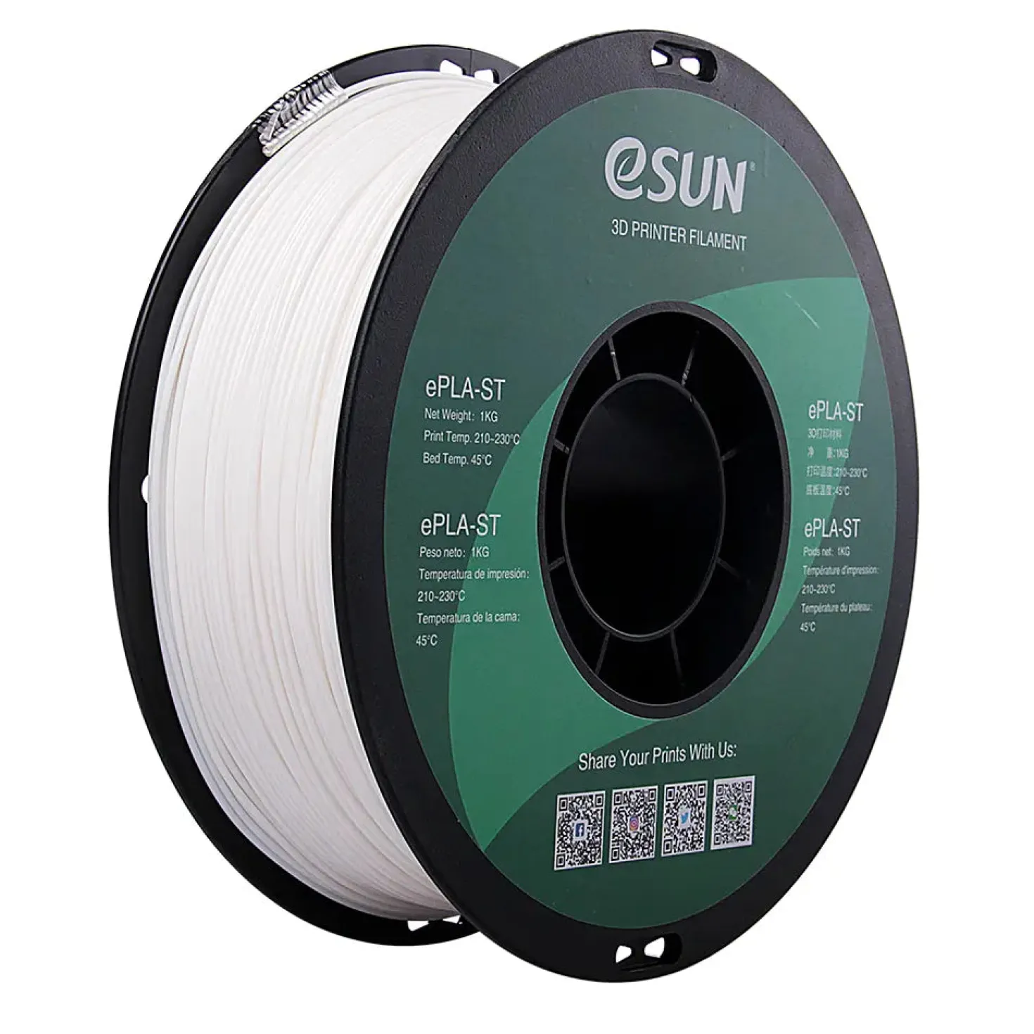 eSUN - Strong PLA - White - 1.75mm - 1kg / PLA ST