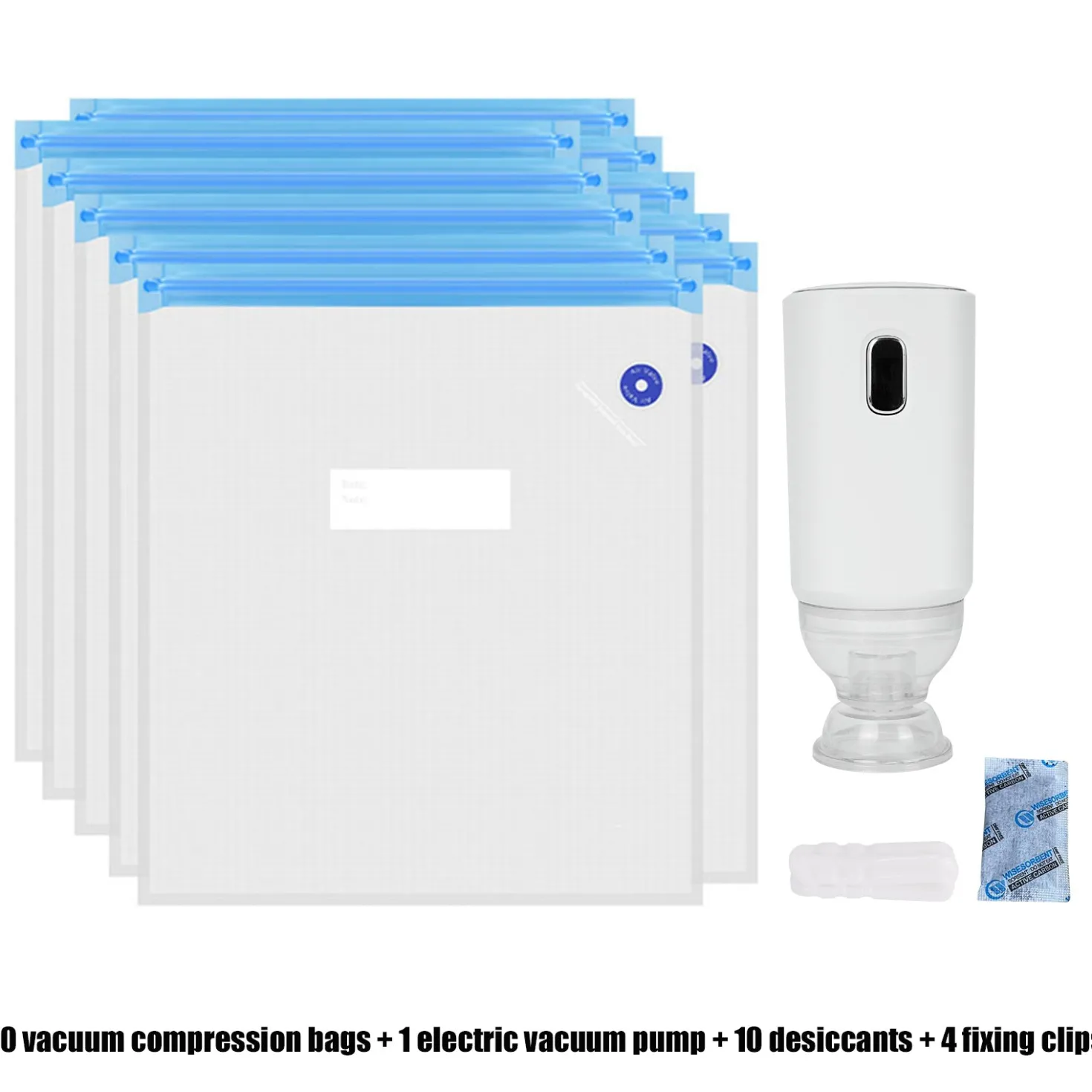 Filament Vacuum Storage Bag 10 Pcs + 1 Electric Vacuum Pump