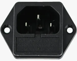 Filtered power inlet 10A 250V YB11B2- 10A-Q (IEC socket with fuse filter)