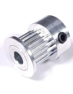 GT2 20T(9mm wide) Pulley(5mm bore) silver