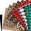 HTVRONT - (Christmas Pattern) Buffalo Plaid Heat Transfer Vinyl Sheets - 12 ark