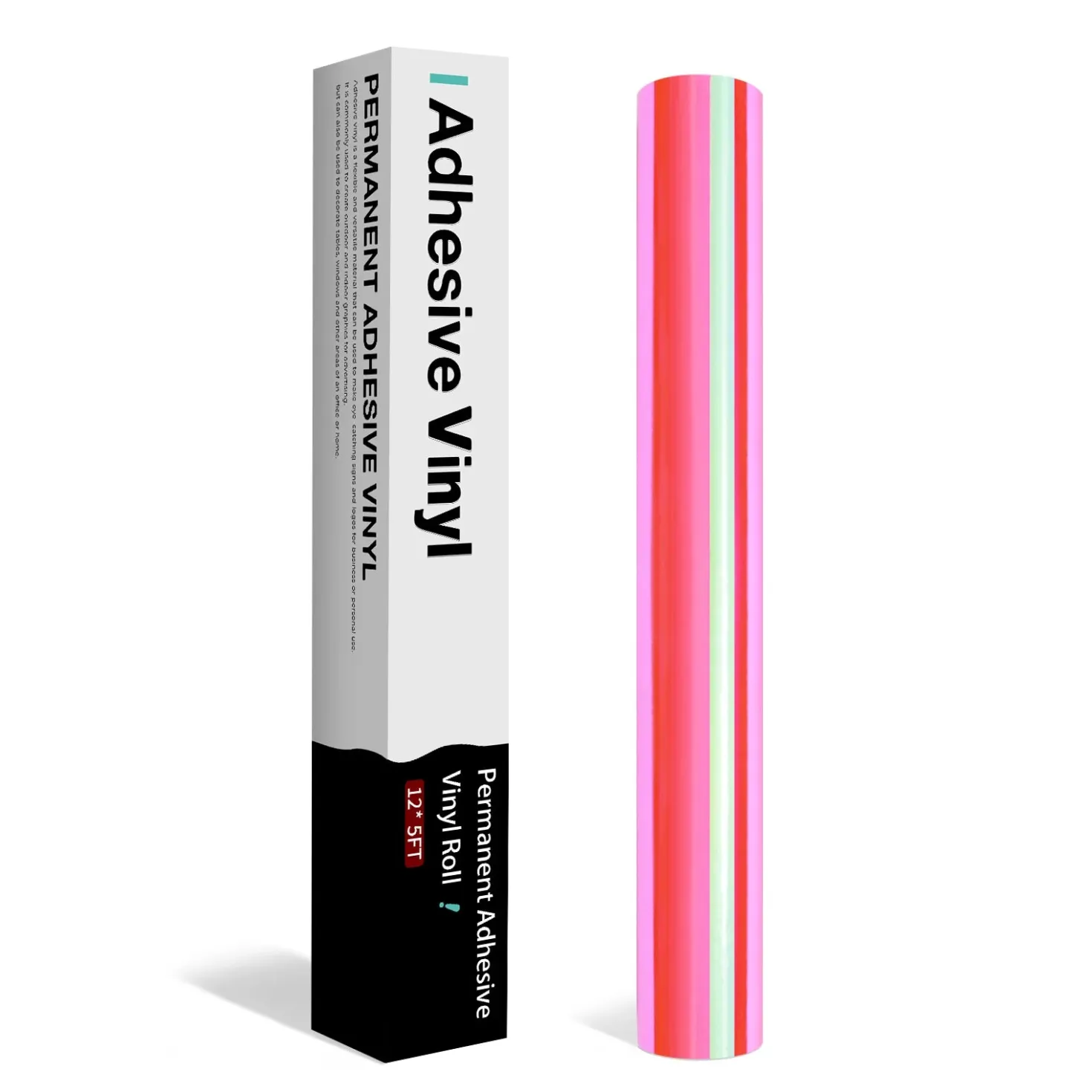 HTVRONT - Holographic Adhesive Vinyl Roll - Pink