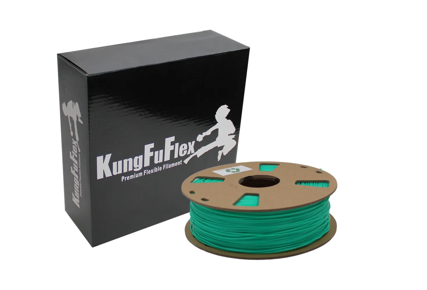 KungFuFlex - Medium Flex - 98A - Neon Cyan - 1.75mm - 1kg