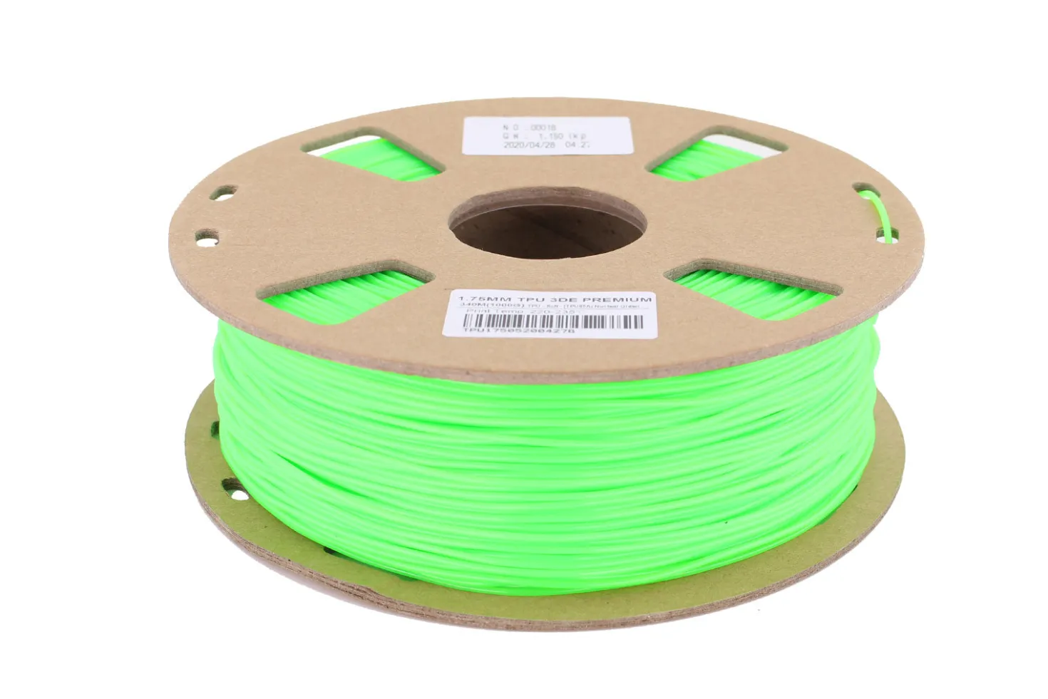KungFuFlex - Soft Flex - 85A - Nuclear Green - 1.75mm