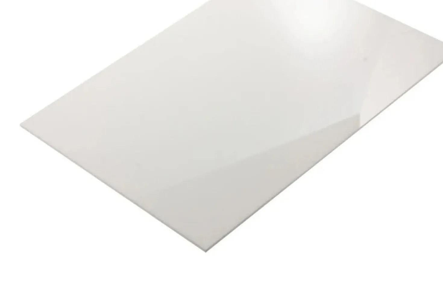 Lasersheets - Acrylic Opaque Gloss - White - 400x300mm - 3mm