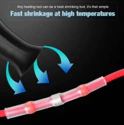 Lodde hylster - Heat Shrink Soldering Sleeve Connector for Wires - 10pcs