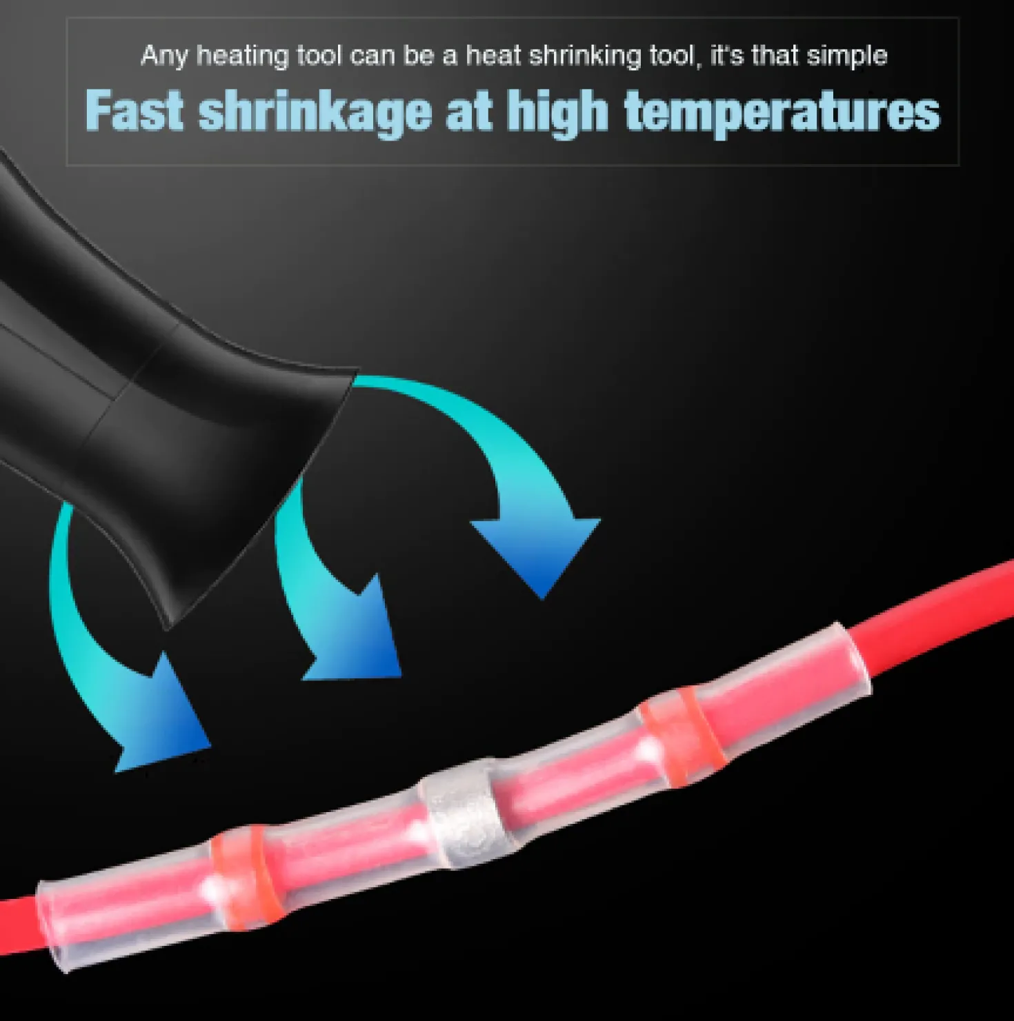 Lodde hylster - Heat Shrink Soldering Sleeve Connector for Wires - 10pcs