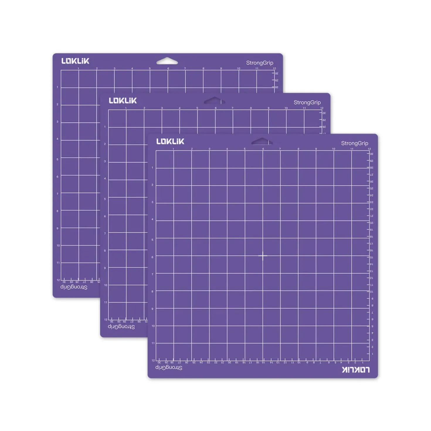 LOKLIK - Cutting Mat - Strong Grip - Purple - 3-pack - 35.5 x 33cm