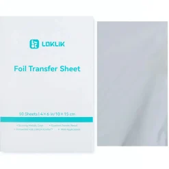 LOKLiK - Foil Transfer Sheets til Sublimation m.m. - Silver - 50 Pack