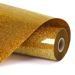 LOKLIK - Heat Transfer Vinyl - 30.5cm x 90cm - Glitter Golden