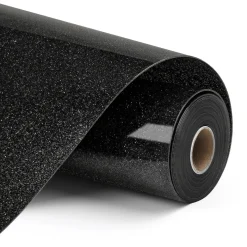 LOKLIK - Heat Transfer Vinyl - 30.5cm x 90cm - Glitter Black