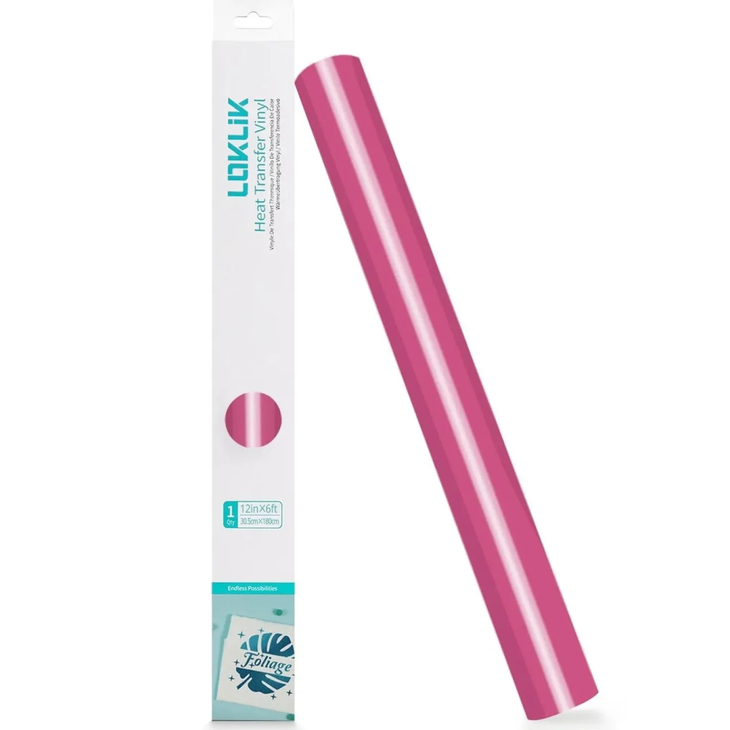LOKLIK - Heat Transfer Vinyl - 30.5cm x 180cm - Pink