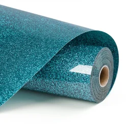 LOKLIK - Heat Transfer Vinyl - 30.5cmx 90cm - Glitter Light Blue