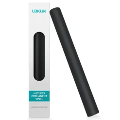 LOKLIK - Matless Permanent Adhesive Vinyl - Matte Black - 33x305cm