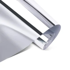 LOKLIK - Permanent Adhesive Vinyl - Mirror Metallic - Silver - 30.5cm x 180cm