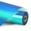 LOKLIK - Permanent Adhesive Vinyl - 30.5cm x 90cm - Holographic Aqua Blue