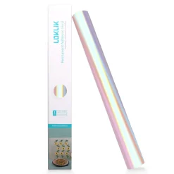 LOKLIK - Permanent Adhesive Vinyl - 30.5cm x 90cm - Holographic Bluish Violet