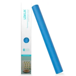 LOKLIK - Permanent Adhesive Vinyl - 30.5cm x 180cm - Stencil Light Blue