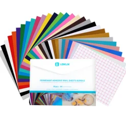 LOKLIK - Permanent Adhesive Vinyl Material Bundle - A4