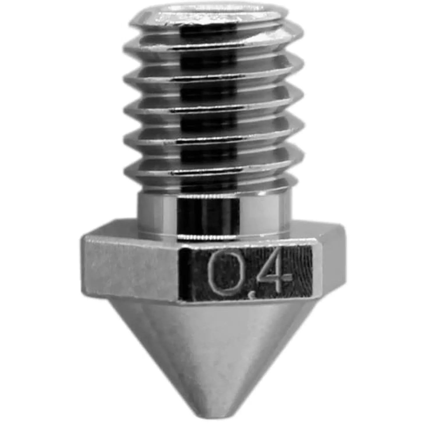 Micro Swiss - Brass Plated Wear Resistant Nozzle - Flashforge Creator 3 Pro (Pick a Size)