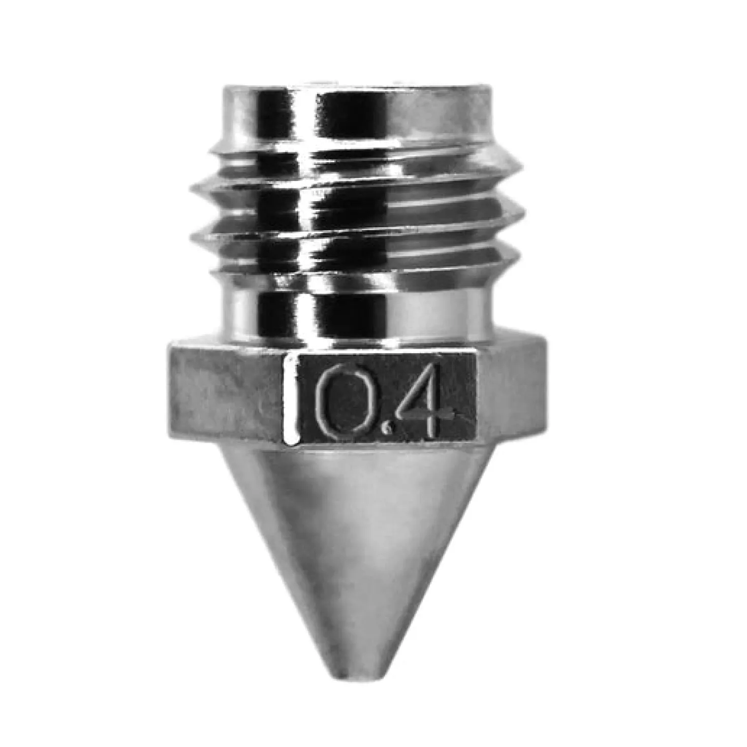 Micro Swiss - Brass Plated Wear Resistant Nozzle - Geeetech (Pick a Size)