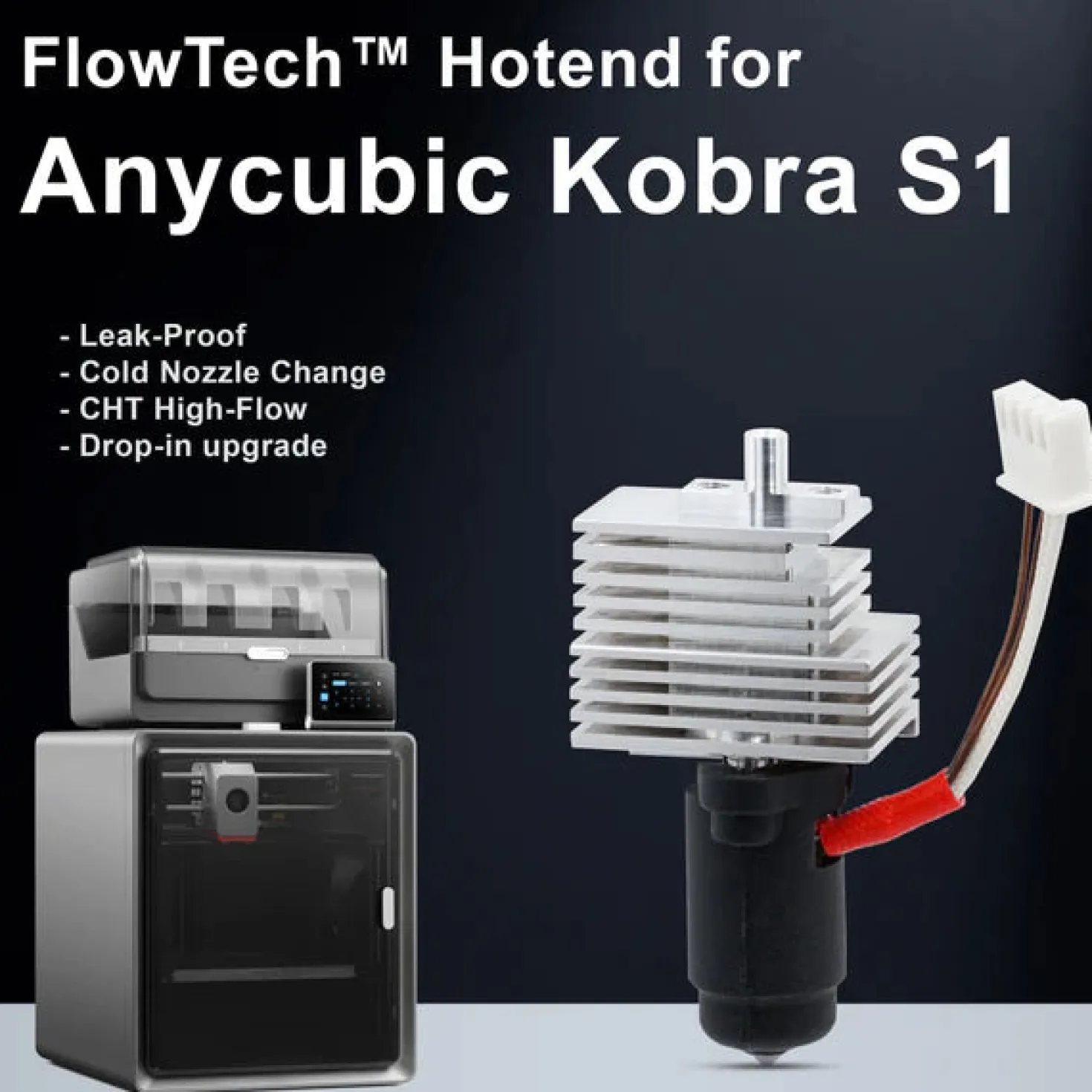Micro Swiss - FlowTech™ Hotend - Anycubic Kobra S1