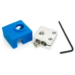 Micro Swiss - Heater Block Upgrade with Silicone Sock - Ex. CR10 - Ender 2 - Ender 3 - Anet A8 Printers MK7, MK8, MK9 Hotend