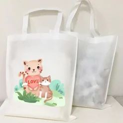 Mulepose til Sublimation - White - 40x40cm