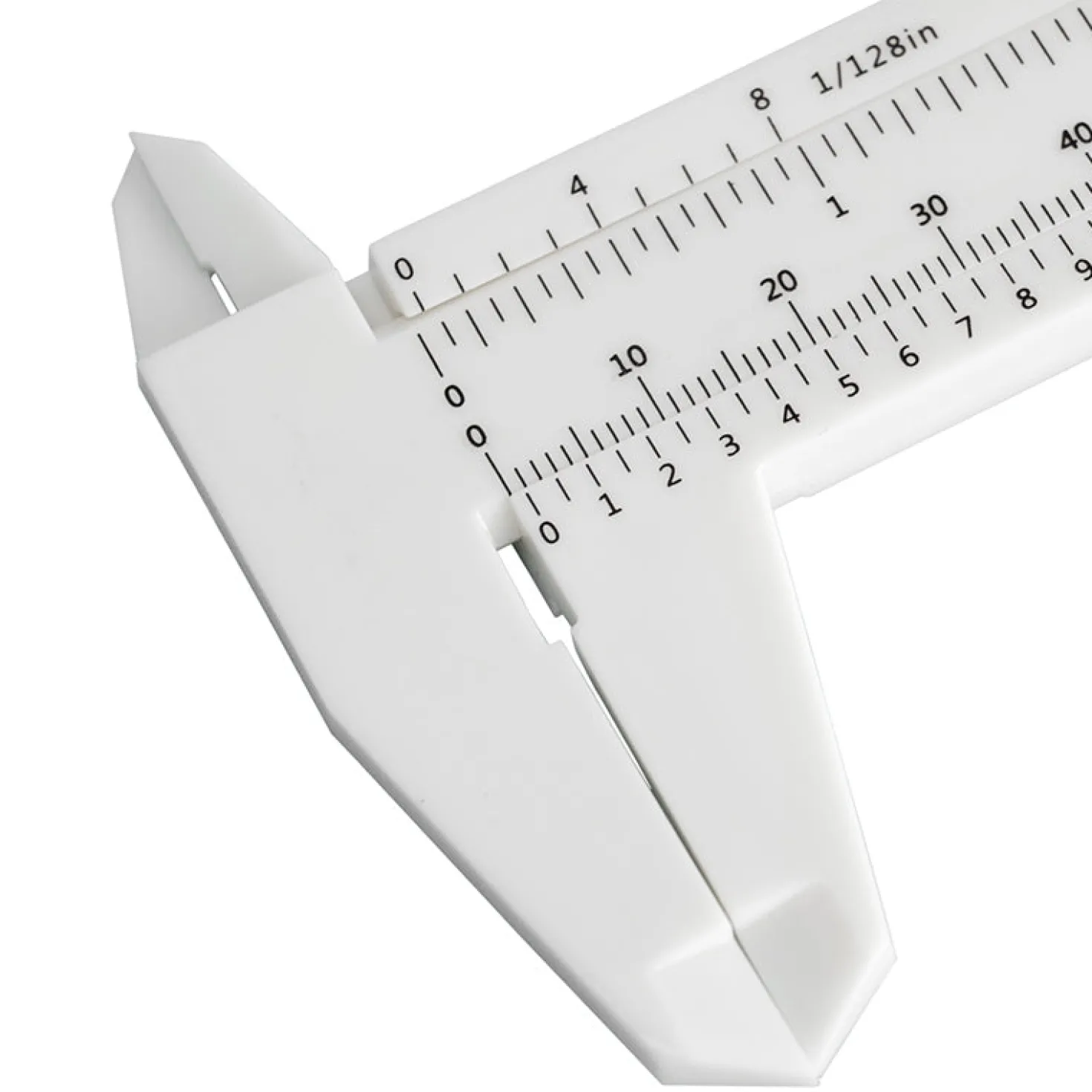 Plastic Vernier Caliper / Skydelære - White