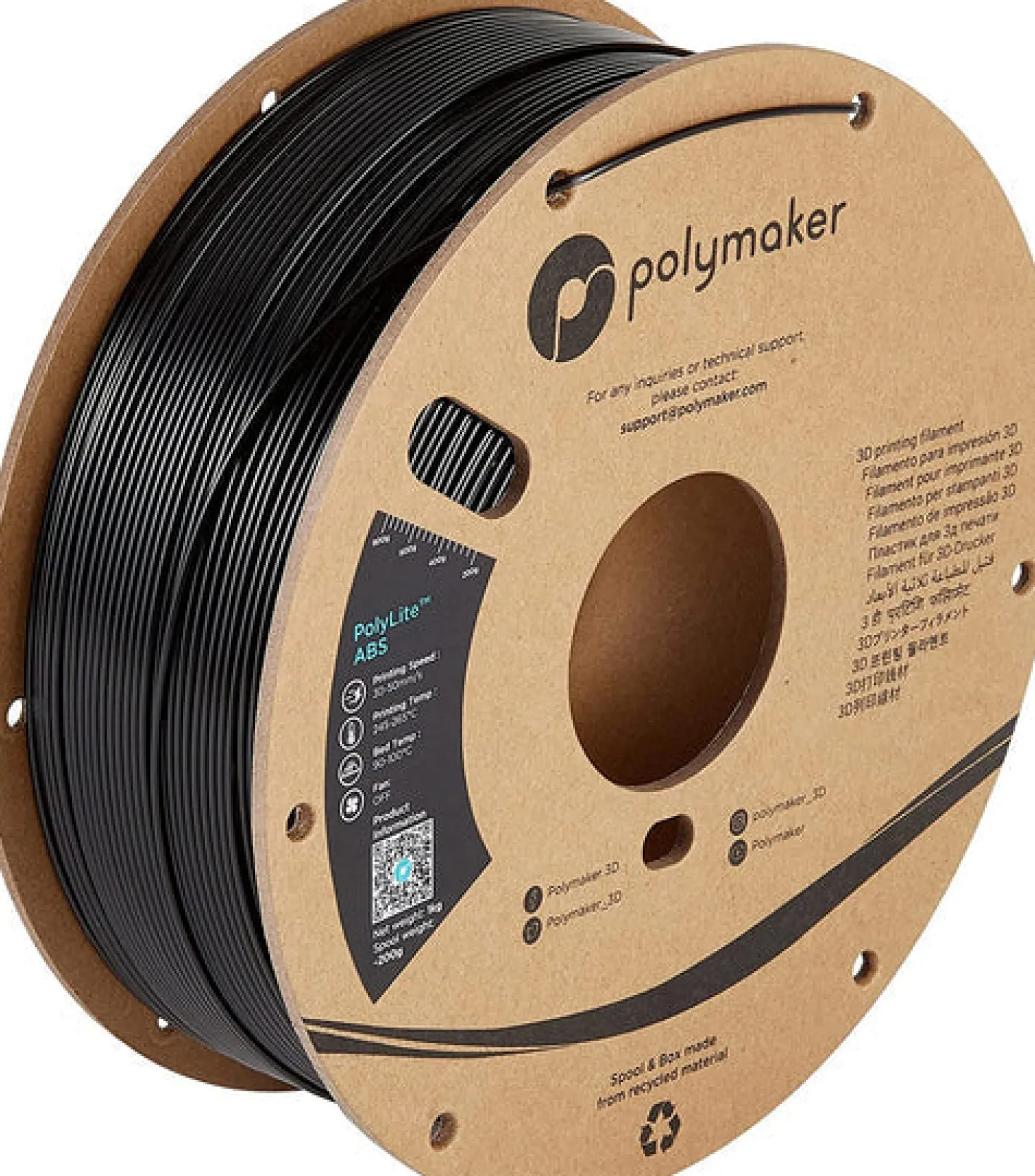 Polymaker™ ABS - Black - 1.75mm - 1kg