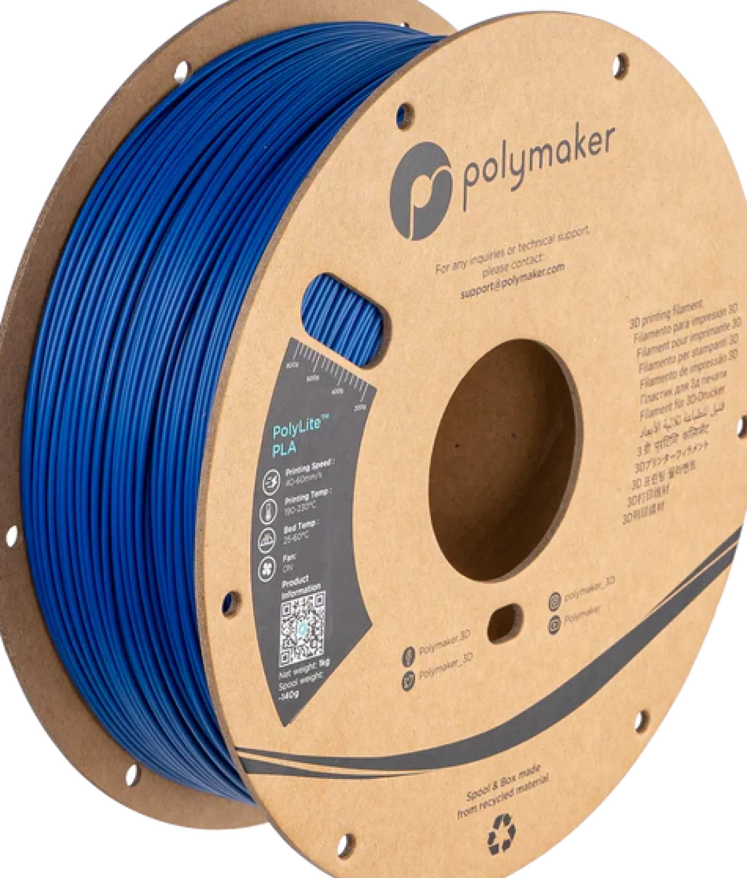 Polymaker Polylite PLA - Blue - 1.75mm - 1kg