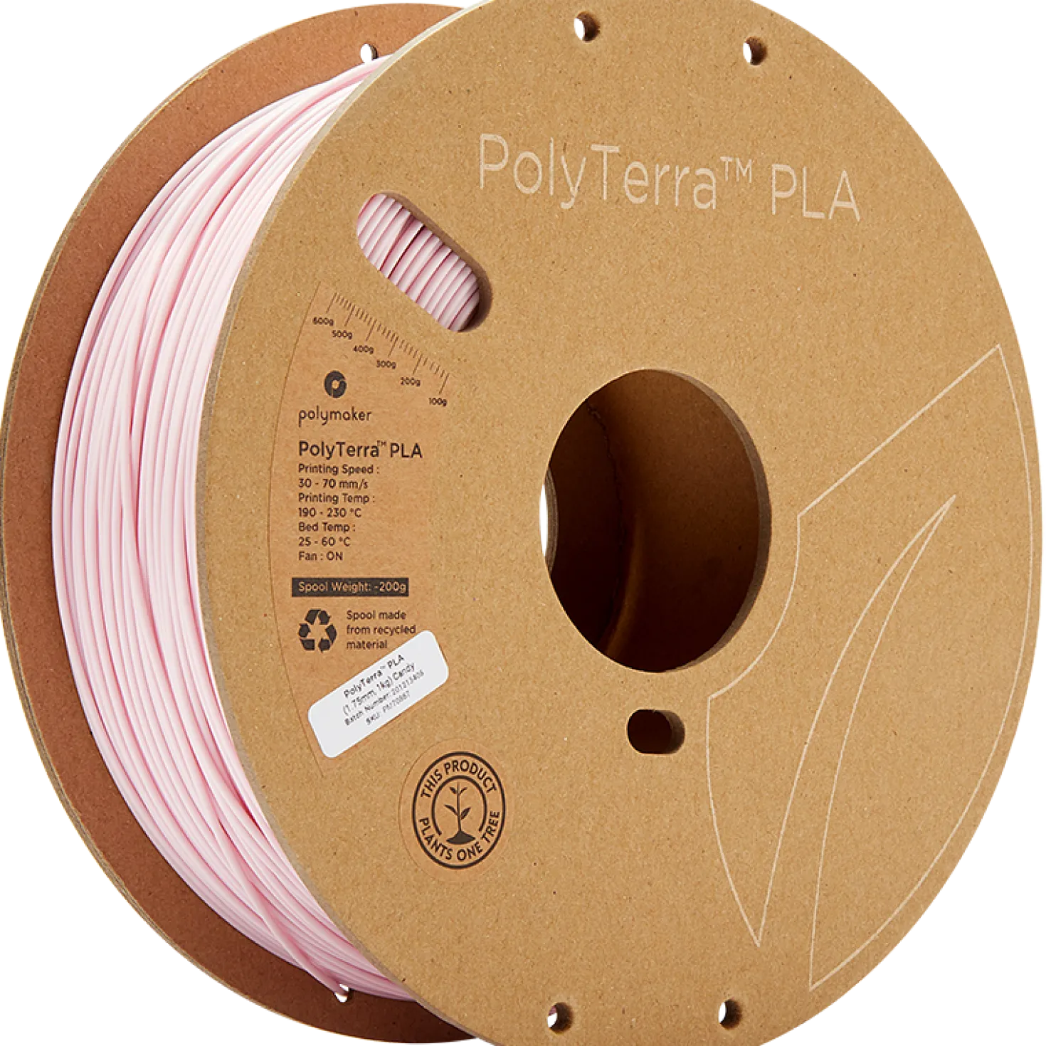 Polymaker - PolyTerra PLA - Candy - 1.75mm - 1kg