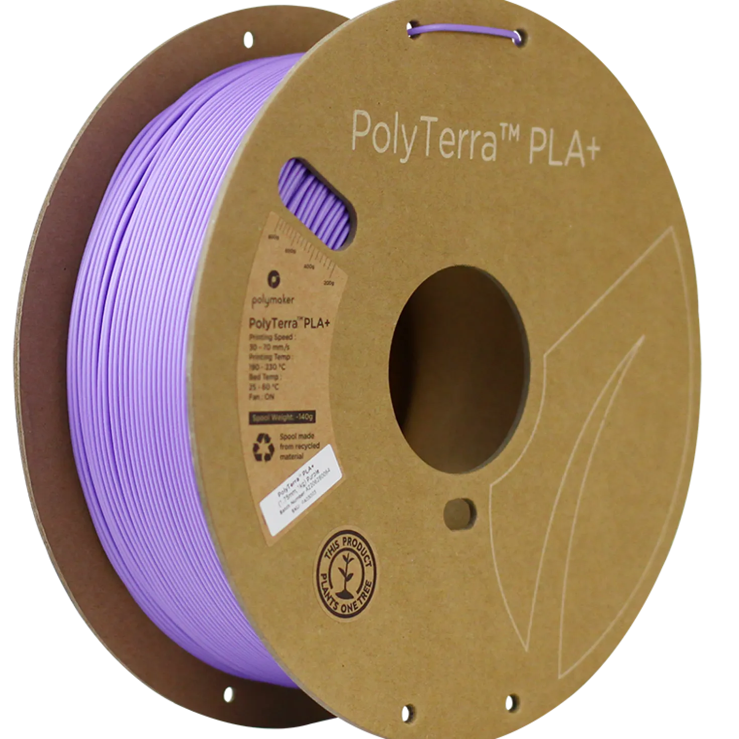 Polymaker - PolyTerra PLA+ - Purple - 1.75mm - 1kg