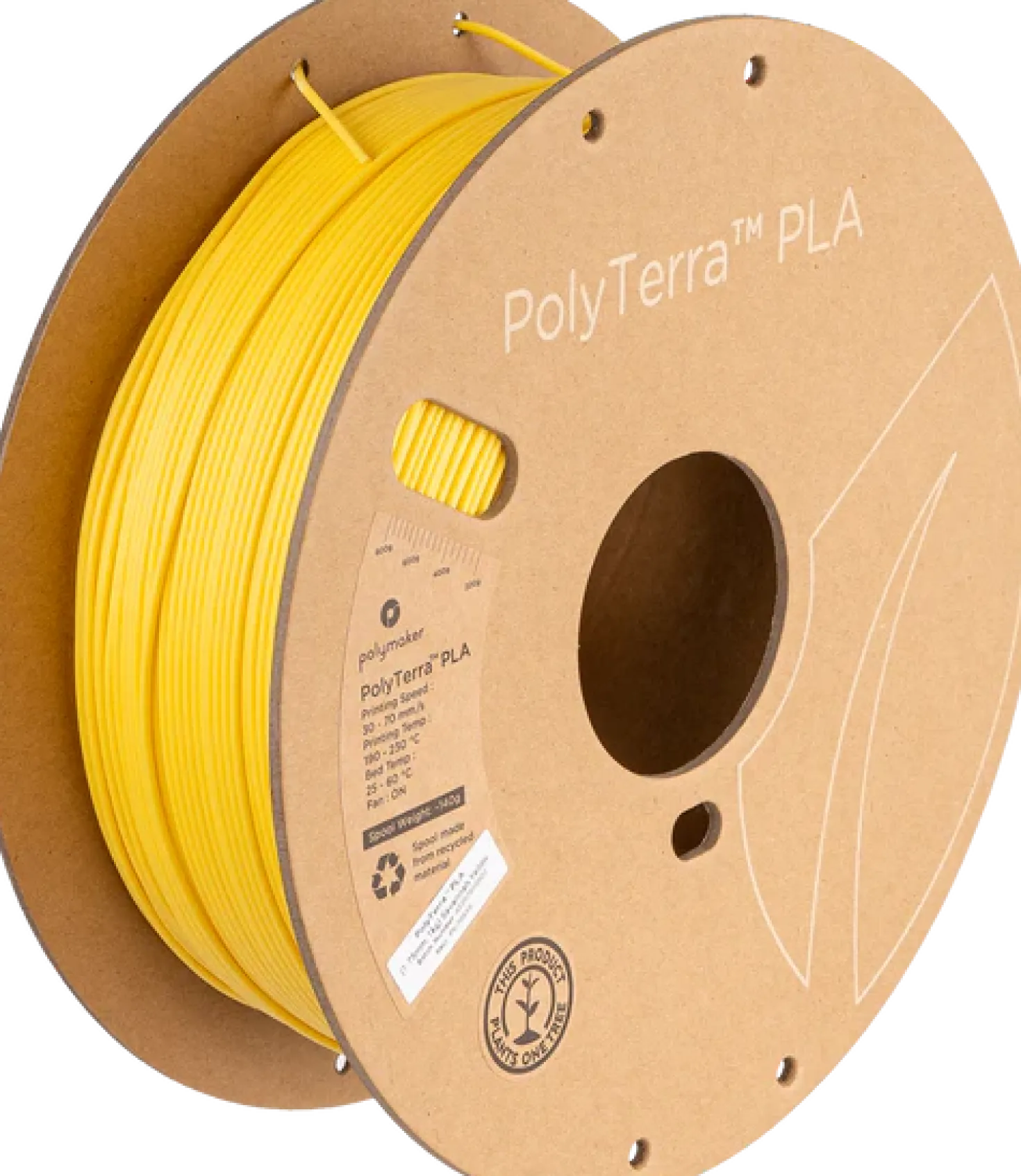 Polymaker - PolyTerra PLA - Savannah Yellow - 1.75mm - 1kg