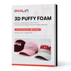 PooLin - 3D Puff Broderiskum - 3mm