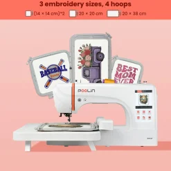 PooLin - EOC07 - Embroidery Machine / Broderimaskine