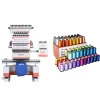 PooLin - EOM - Multi-Needle - Broderimaskine + GRATIS Broderitråd - 4000m Ruller - 100 Farver - Bundle